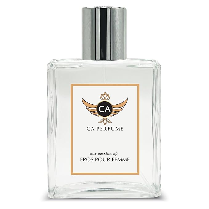 CA Perfume Impression of Eros Pour Femme For Women Replica Fragrance Dupes Eau de Parfum Spray Bottle 3.4 Fl Oz/100ml-X1