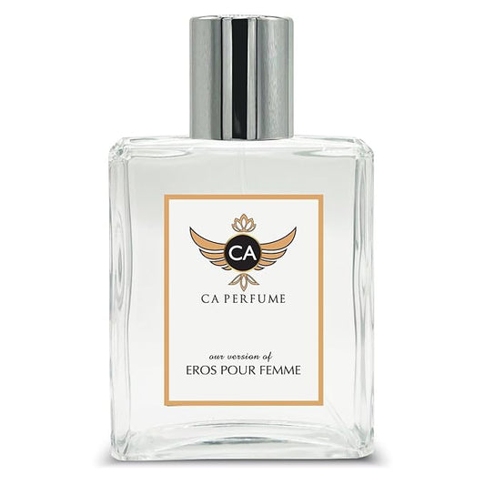 CA Perfume Impression of Eros Pour Femme For Women Replica Fragrance Dupes Eau de Parfum Spray Bottle 3.4 Fl Oz/100ml-X1