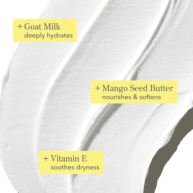 Beekman 1802 Glacial Mint & Eucalyptus Whipped Body Cream - 8 oz - Scented - Moisturizes, Soothes & Softens - With Coconut Oil & Mango Seed Butter - No Irritation - Good for Sensitive Skin