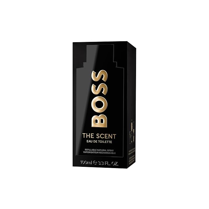 Hugo Boss The Scent Eau de Toilette – Ambery Men's Cologne – With Notes of Ginger, Manika Fruit & Leather Accords – Long Lasting Fragrance