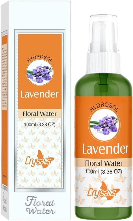 BEMT Pure Lavender Floral Water Hydrosol – 100ml Aromatic Mist for Face, Body & Hair | Natural Cosmetic-Grade Lavender Spray | Cold-Pressed & Alcohol-Free Skincare Toner