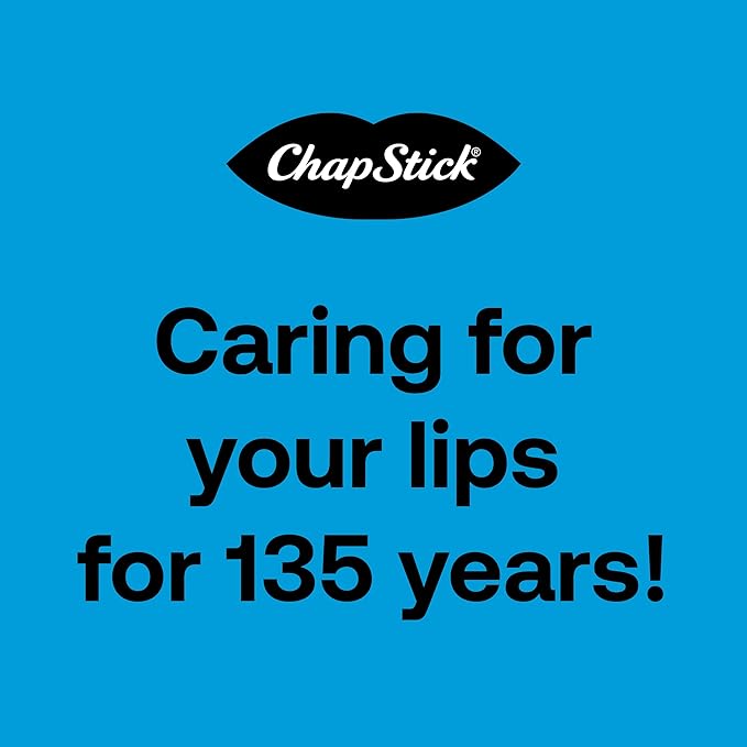 ChapStick Classic Medicated Lip Balm 3-Pack – External Analgesic, Skin Protectant for Dry Lips & Cold Sore Pain Relief, 0.15 Oz Ea