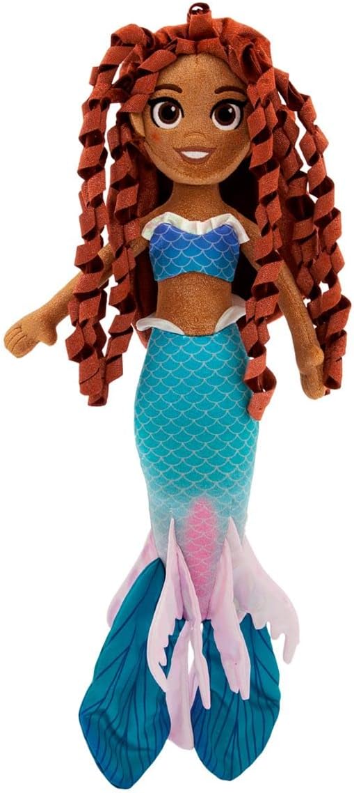 Disney Store Official Disney Princess Plush Doll (Ariel from The Little Mermaid 2023) Medium 14 Inches, Disney Princess Dolls with Embroidered Features, Disney Plush Toys, Princess Toys for Girls