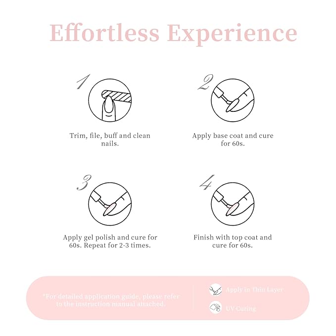 MAYCHAO 15ML Creamy Pink Gel Nail Polish 1Pc Pink Gel Polish Soak Off UV LED Nail Polish Nail Art Starter Manicure Salon DIY at Home, 0.5 OZ