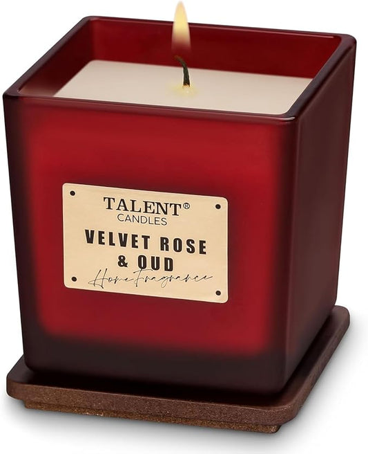 Scented Soy Candles, Deluxe Noble Aromatherapy Candles, Velvet Rose & Oud, Candles for Home Scented, 7.05oz