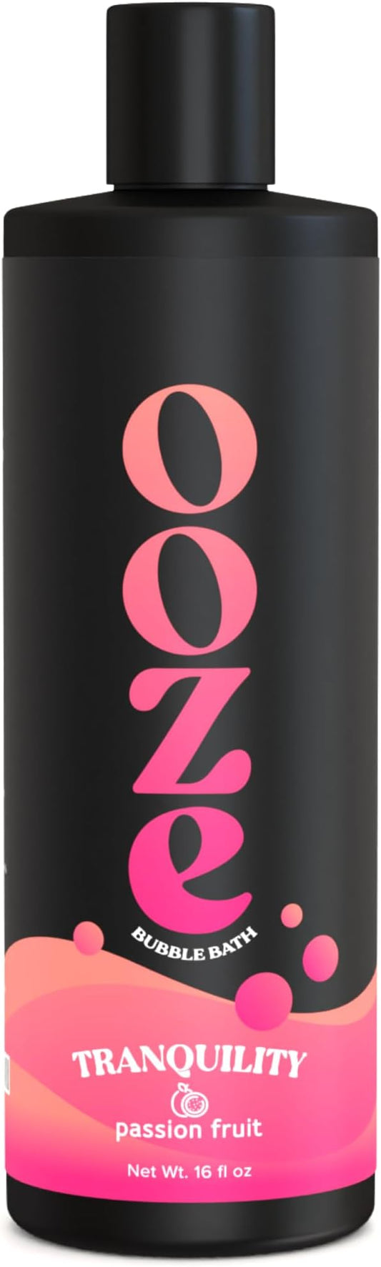 OOZE Passion Fruit Bubble Bath (473ml) - Bubble Bath for Women, Fresh, Uplifting & Rejuvenating - Self-Care & Wellness - Zero Parabens Foaming Bath for Women, Cruelty-Free, Made in The USA