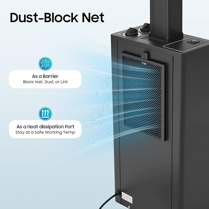 1200W Hooded Conditioning Hair Dryer, 60-Minute Timer, Temperature Adjustable Professional Hair Dryer