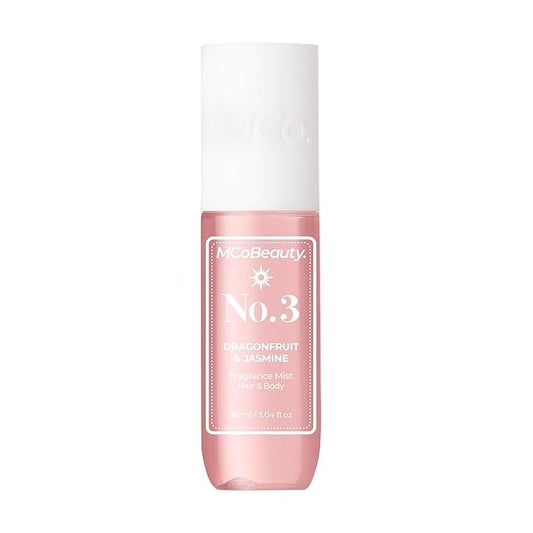 MCoBeauty - Fragrance Mist No.3 - Light Body Mist and Hair Perfume with Sweet Blossom, Dragon Fruit and Lychee - Gifts for Women, Feminine Spray, Self Care Gifts for Women - 90ml Bottle
