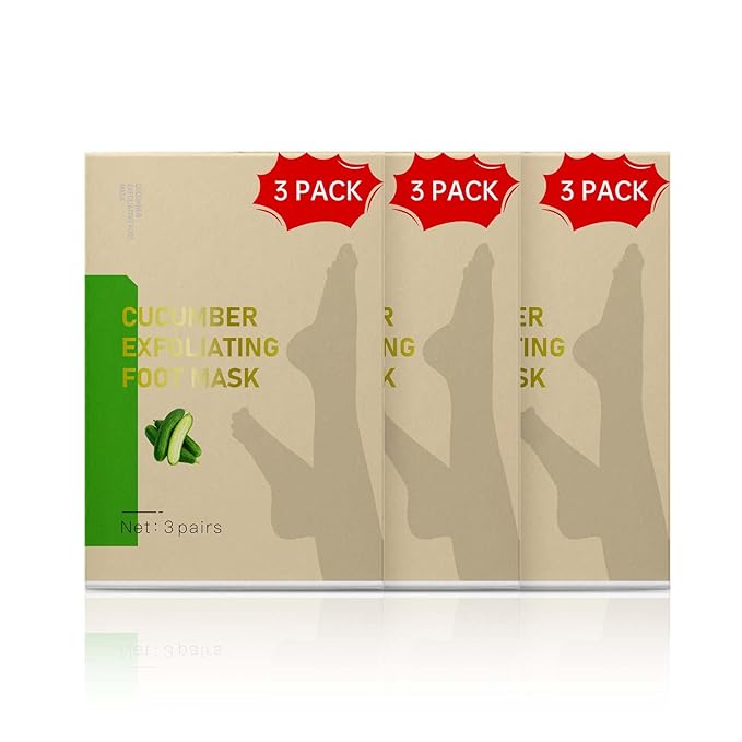 Foot Peeling Mask, Natural Exfoliating Foot Mask, Dead Skin Callus Remover Repair Heels, Hydrating Foot Care for Dry Cracked Feet (9 Pack)