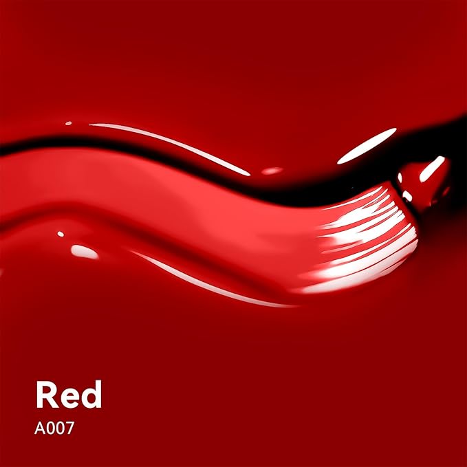 MAYCHAO 15ML Red Gel Nail Polish 1Pc Bright Red Gel Polish Soak Off UV LED Nail Polish Nail Art Starter Manicure Salon DIY at Home, 0.5 OZ