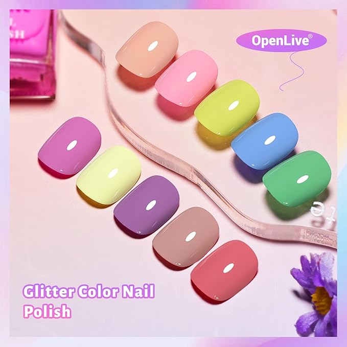 Nail Polish Set, 10 Color With 2PCS Base and Top Coat Nail Polish