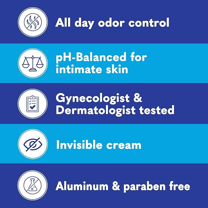 Summer's Eve, Whole Body Deodorant for Women, Ultimate Odor Control, Aluminum Free Deodorant, 3 Fl Oz + Feminine Body Wash with Boric Acid, Removes Odor, pH Balance, 15 Fl Oz