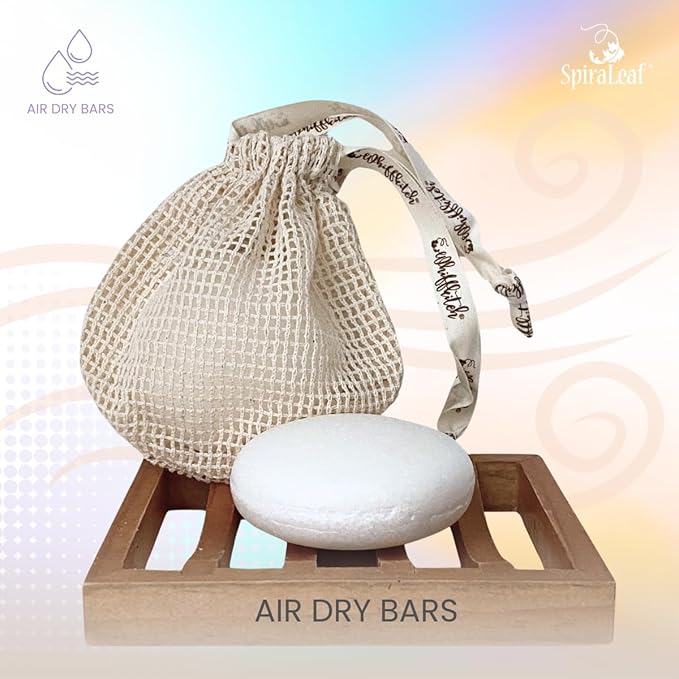 Spiraleaf Solid Shampoo Bars x2 – UNSCENTED Shampoo Bars, All Hair Types, Rich Nourishing Oils, Fragrance-Free, Dye-Free, Concentrated Formula, Crafted in the USA