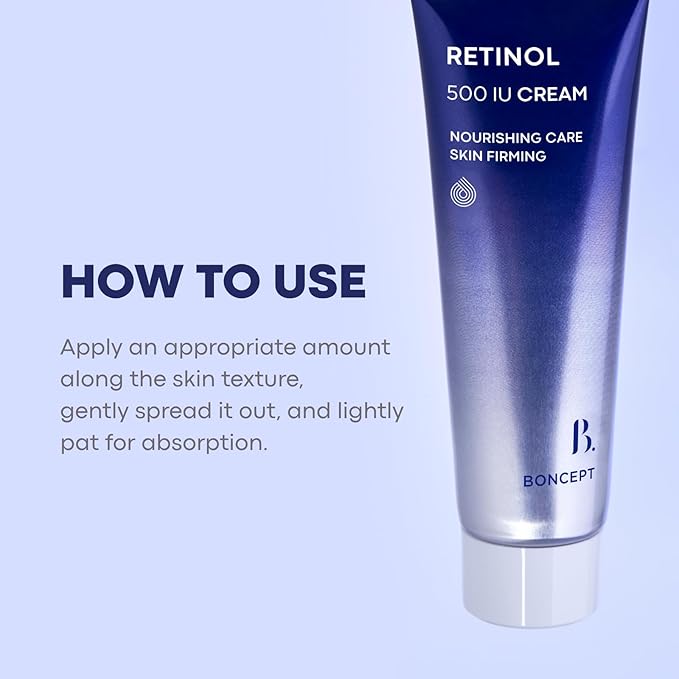 Retinol 500 IU Cream – Gentle Daily Anti-Aging & Hydrating Korean Moisturizer (1.69 fl. Oz/50ml) | Firming & Pore Refining