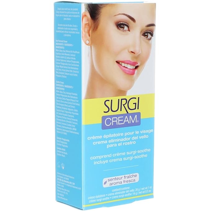 Surgiwax - Facial Hair Removal Cream 1 oz x 2 pack