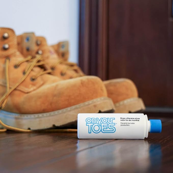 On Your Toes Natural Foot and Shoe Odor Eliminator –Shoe Deodorizer with Body Powder to Neutralize Smelly Odors – Long-Lasting, Fast-Acting Foot Powder for Kids and Adults (3 Pack)