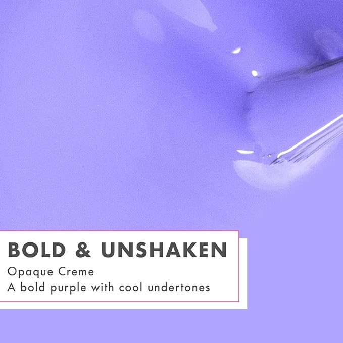 Olive & June Gel Polish | UV LED Nail Lamp Needed | Long Lasting Formula | Up to 21 Days of Wear | Damage-Free Removal | Salon-Quality Manicure at Home | Bold & Unshaken | Bold Purple