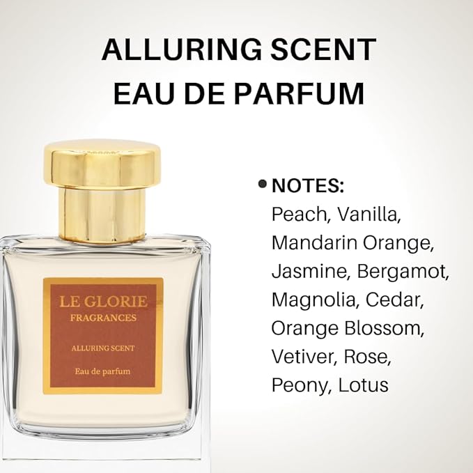 Inspired by C-Hha Al-lure, Alluring Scent EDP, Long Lasting Luxury Perfume Spray for Women, Cruelty Free - 0.33 oz 10ml