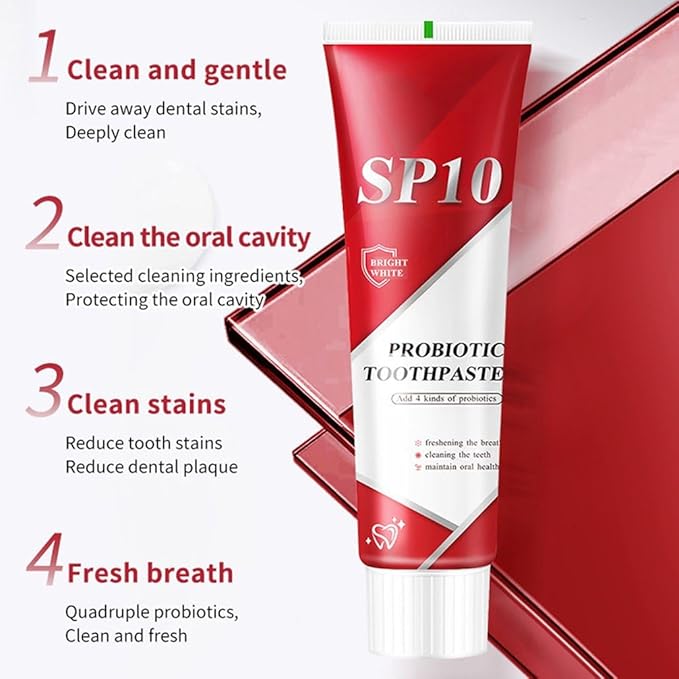 SP 10 Probiotic Whitening Toothpaste - Enhance Oral Health with SP 10 Toothpaste for Brighter, Healthier Teeth