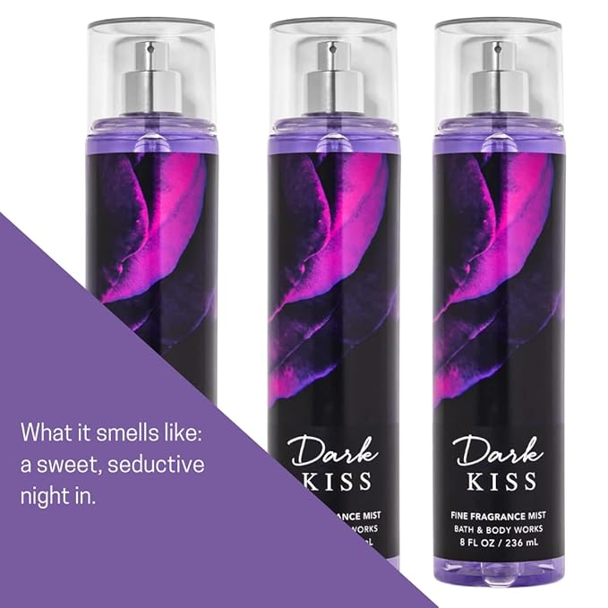 Bath & Body Works Dark Kiss Fine Fragrance Mist, 8 Ounce
