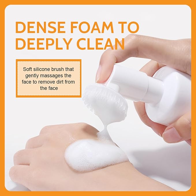 Turmeric Wash and Care Three Piece Set,Turmeric Facial Cleanser & Turmeric Soap Bar & Turmeric Face Scrub Pads,Face & Body Cleanser,Turmeric Cleansing Skincare Set, Deep Cleansing