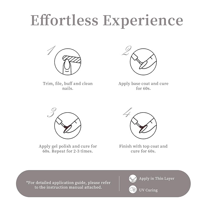 MAYCHAO 15ML Gel Nail Polish 1Pc Taupe Gel Polish Soak Off UV LED Nail Polish Nail Art Starter Manicure Salon DIY at Home, 0.5 OZ