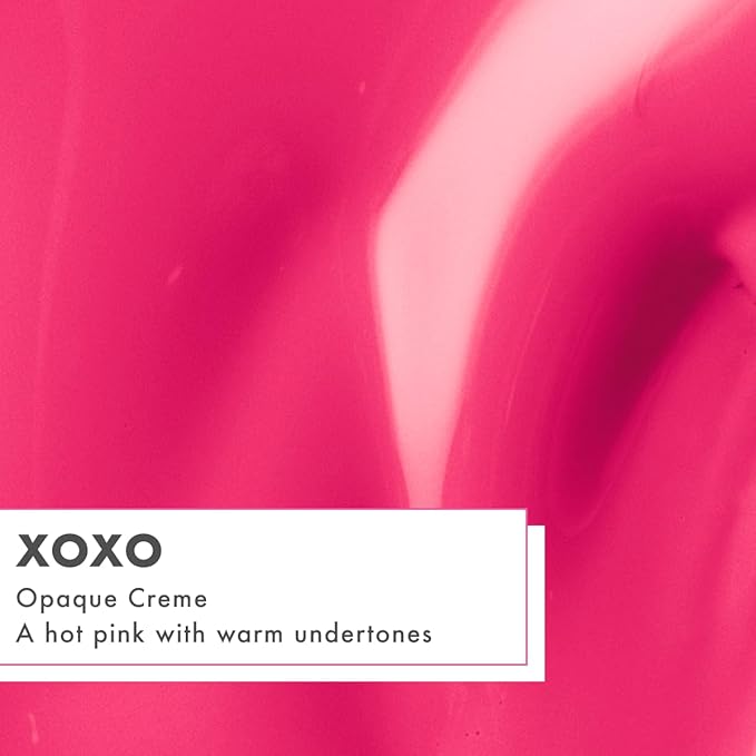 Olive & June Gel Polish | UV LED Nail Lamp Needed | Long Lasting Formula | Up to 21 Days of Wear | Damage-Free Removal | Salon-Quality Manicure, Pedicure at Home | XOXO | Hot Pink