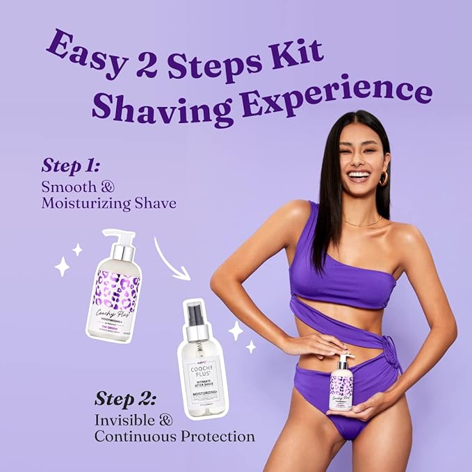 IntiMD Coochy Plus Intimate Shaving Complete Kit - The Origin & Organic After Shave Protection Soothing Moisturizer Mist - Antioxidant Formula Prevents Razor Burns, Itchiness & Ingrown Hair