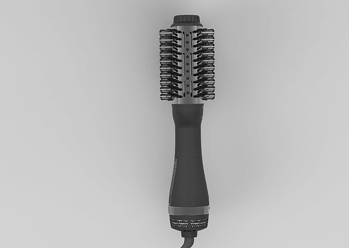 AINA Hot air Brush, Blow Dryer Brush | 60MM 2-in-1 Titanium Volumizer, 3 Heat Settings | 360° Vented Airflow 110V/ALCI Plug (65mm Triangle)