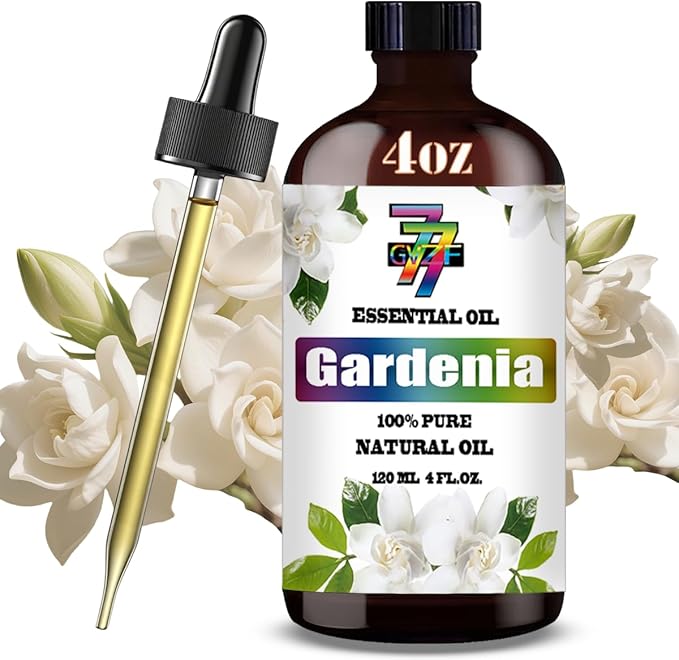 Gardenia Essential Oil (4 oz/120 ml) — Gardenia Oils for Aromatherapy, diffusers, humidifiers, Home fragrances, DIY Skin Care, Soap Making, DIY Candle, Yoga, and Meditation