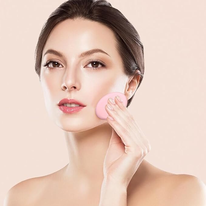 TIESOME 4 Pack Oval Make up Sponges, Foundation Applicator Sponge Professional Air Cushion Puff Make Up Applicator for Blending Eye Foundation Blush Application Dry and Wet