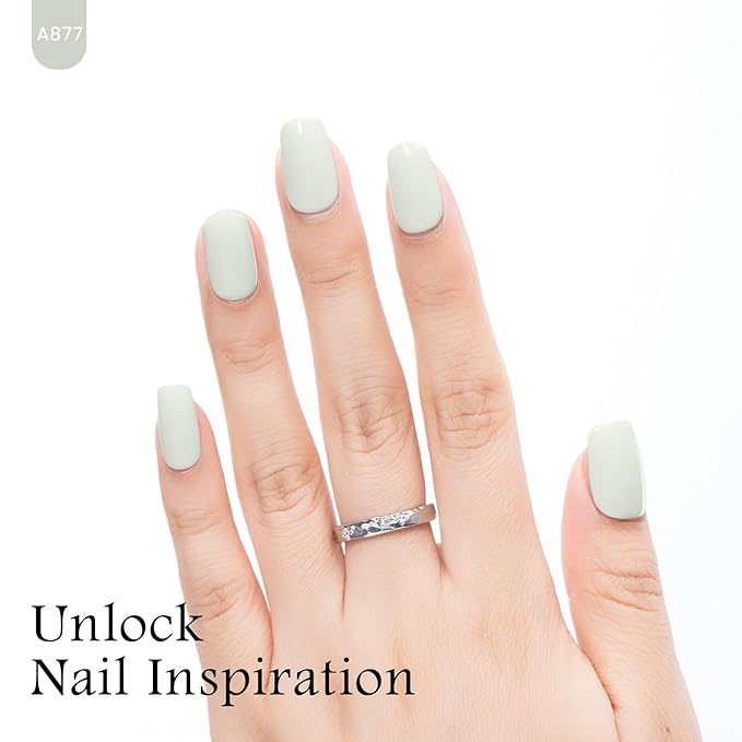 MAYCHAO 15ML Gel Nail Polish 1Pc Light Grey Gel Polish Soak Off UV LED Nail Polish Nail Art Starter Manicure Salon DIY at Home, 0.5 OZ