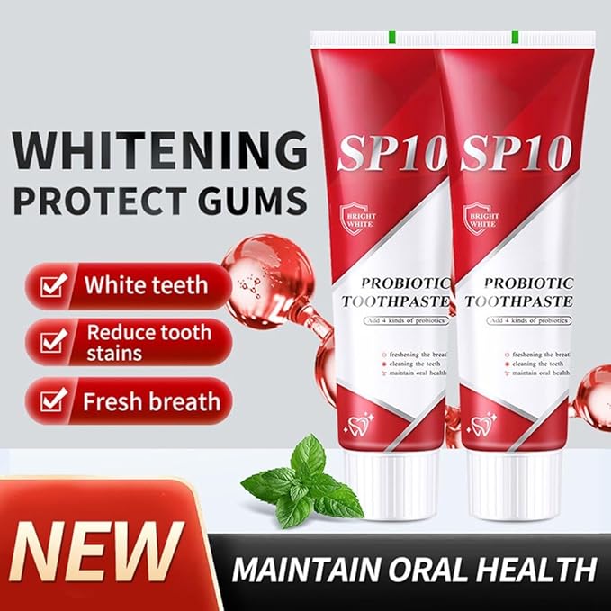 SP 10 Probiotic Whitening Toothpaste - Enhance Oral Health with SP 10 Toothpaste for Brighter, Healthier Teeth