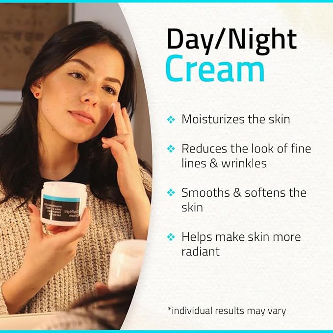 YEOUTH Day Night Face Moisturizer with Hyaluronic Acid, Snail Mucin Cream and Copper Tripeptide, Hydrating Fragrance Free Facial Moisturizer, Face Skin Care Cream for Women and Men 2oz