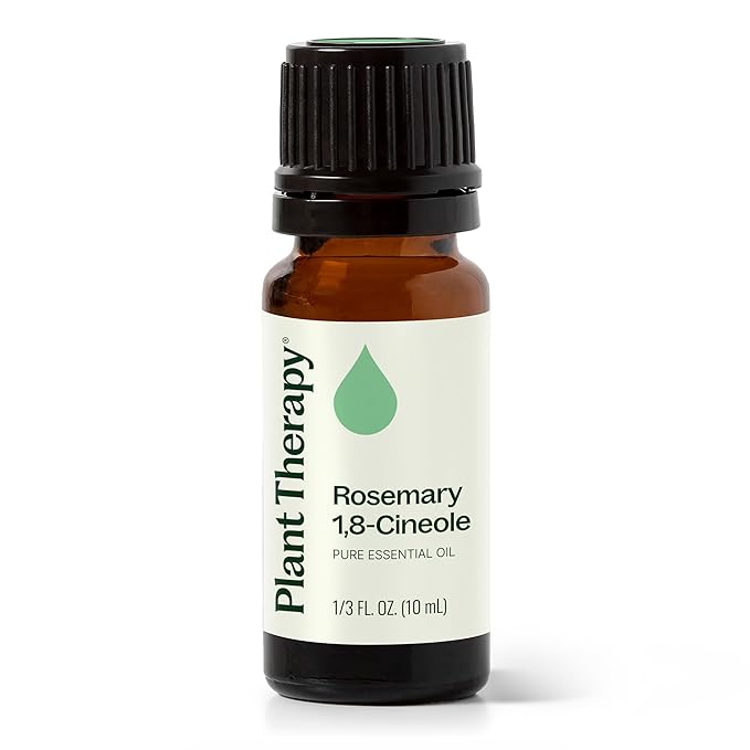 Plant Therapy Rosemary Essential Oil for Hair Growth, 100% Pure, Undiluted, Natural Aromatherapy for Diffuser & Rosemary Oil for Hair & Scalp, Therapeutic Grade 10 mL (1/3 oz)