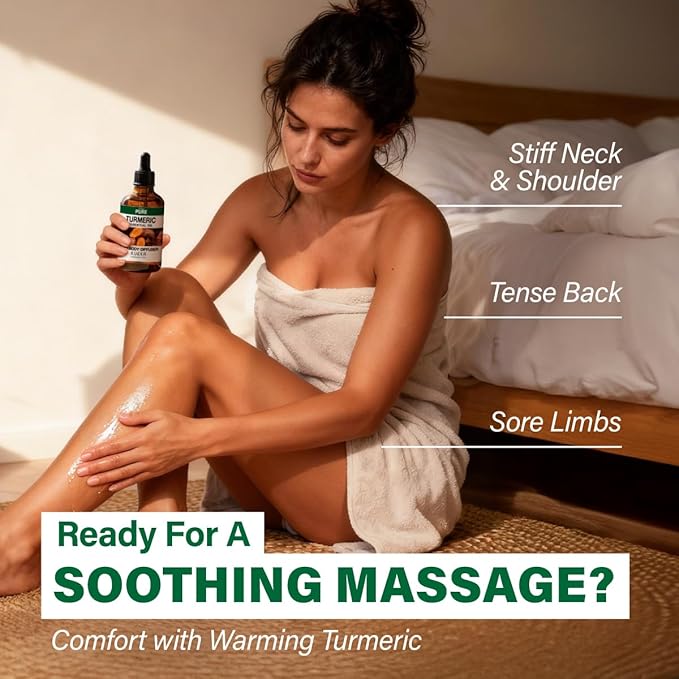 KUKKA Turmeric Oil for Skin - 4 Fl Oz - for Hair, Skin, Diffuser, Aromatherapy & DIY Soap Making Scent