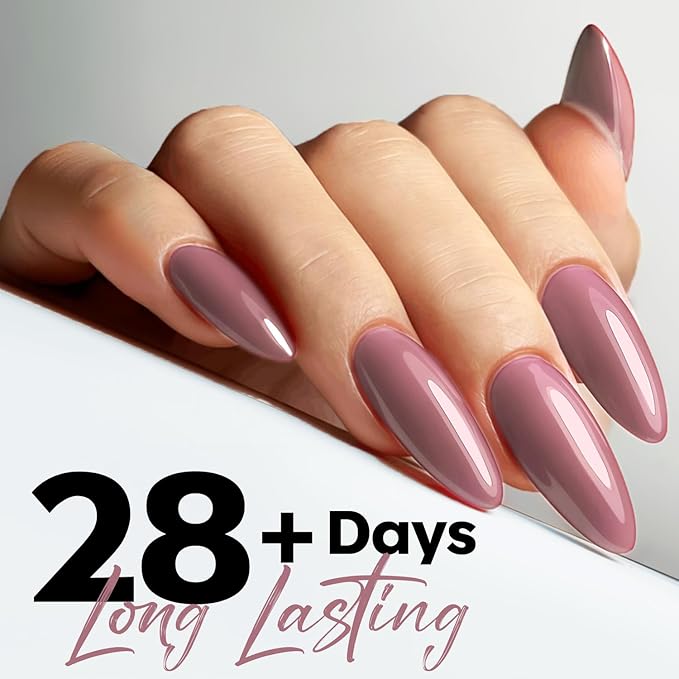 modelones Gel Nail Polish Rose Pink Purple Gel Polish Soak Off Winter Nail Polish Art Manicure Gift 15 ML