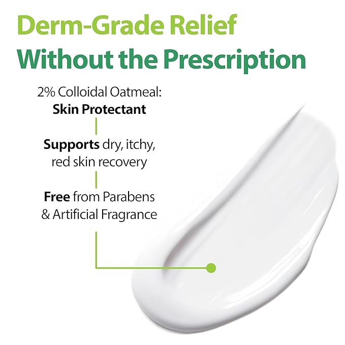 2% Colloidal Oatmeal Eczema Lotion - Soothing and Moisturizing Anti-Itch Cream & Body Lotion with Aloe Vera, Shea and Glycerin - Nourishing Eczema Cream for Superior Relief and Protection 8oz