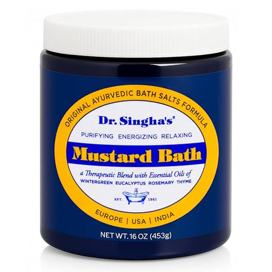 Dr. Singha's Mustard Bath, Therapeutic Bath Salts (16 Ounce)