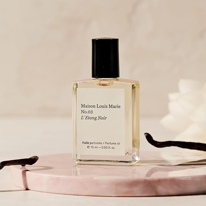 Maison Louis Marie - No.03 L'Etang Noir Natural Roll-On Perfume Oil | Luxury Clean Beauty + Non-Toxic Fragrance (0.5 fl oz | 15 ml)