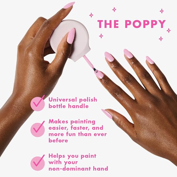 Olive & June Bestsellers Gel Polish Set | UV LED Nail Lamp Needed | Includes 6 Shades (HD, KMC, Pink Goldfish, Icing Is The Best Part, Prom, XOXO) + Gel Top Coat & Base Coat & Peel-Off Base HEMA-Free