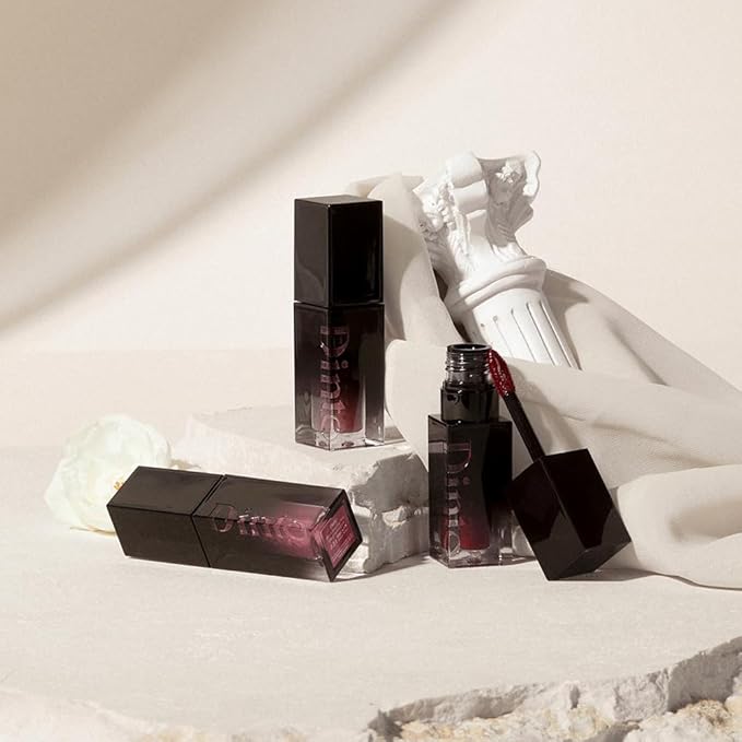 DINTO Blur-Glowy Lip Tint - Glossy Finish, Hydrating, Long Lasting, Lightweight Texture, Non-Sticky, Vegan & Cruelty-Free, K beauty (204 Modestia, 0.11 fl.oz) (30 colors)