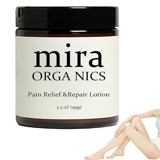 Mira Pain Relief Lotion, Professional Skin Treatment Cream, Mira Organics Cream, Joint Relief, Moisturizating Skin, Fast Absorbing, Natural Formula Suitable for All Skin Types (1 Bottle)