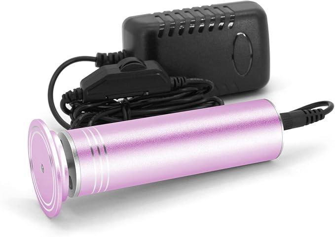 Upgraded Electric Foot Callus Remover 1200rpm, Professional Electric Foot File Sander Pedicure Tools for Dead Skin Cracked Heels, Adjustable Speed, 60 Replaceable Sandpaper Discs (FCR-2 Pink)