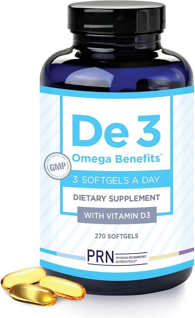 De3 Dry Eye Ultra Pure rTG Omega 3 – Support for Dry Eyes - 2400mg EPA & DHA – New & Improved-Burpless-3 per Day Serving, 3-Month Supply