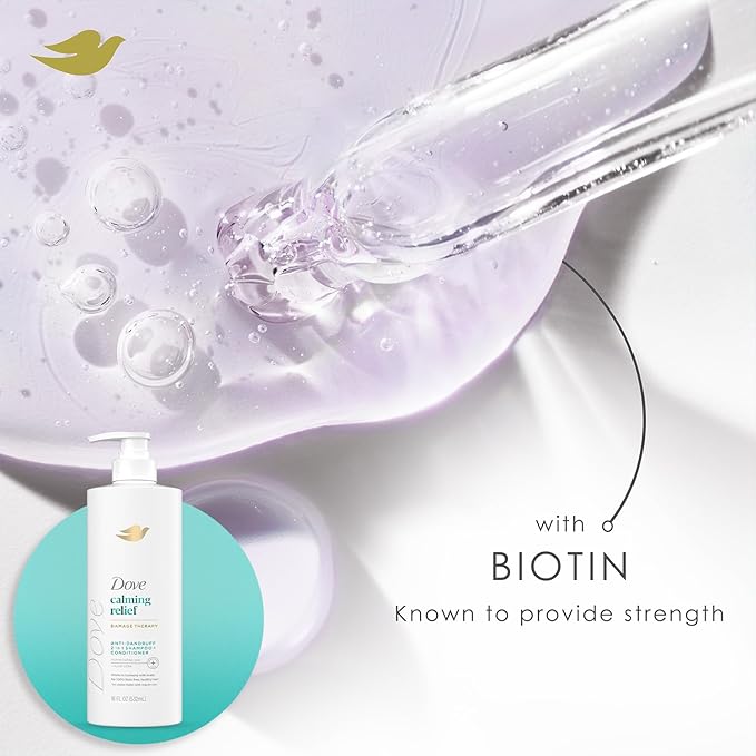 Dove Dandruff Shampoo & Conditioner 2-in-1, DermaCare Calming Relief with Pyrithione Zinc + Dove Body Wash for Sensitive Skin – Relief for Itchy Scalp and Dry Skin (2 Piece Set)