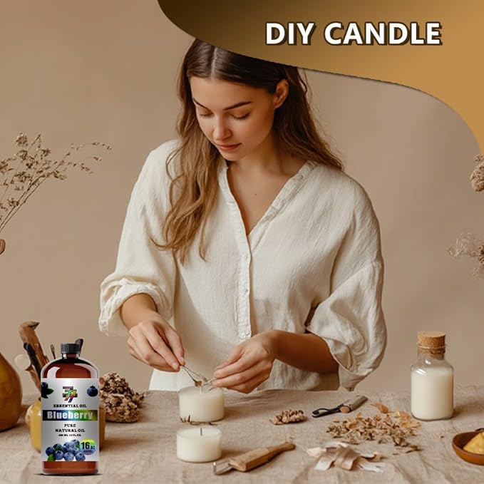 Blueberry Essential Oil (16 oz / 480 ml) – Blueberry Oils for diffusers, humidifiers, Home Baths, Cleaning Products, Yoga, DIY Soaps and DIY Scented Candles