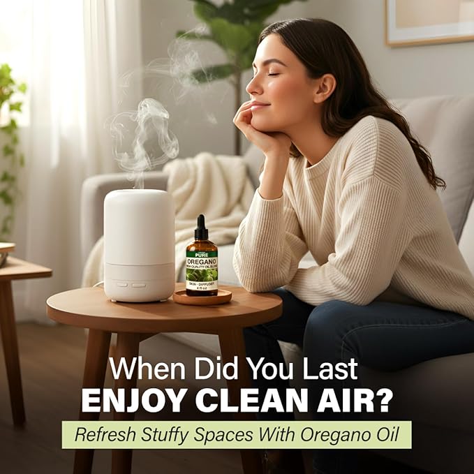 KUKKA Oregano Essential Oils - 4 Fl Oz - for Hair, Skin, Diffuser, Aromatherapy & DIY Soap Making Scent