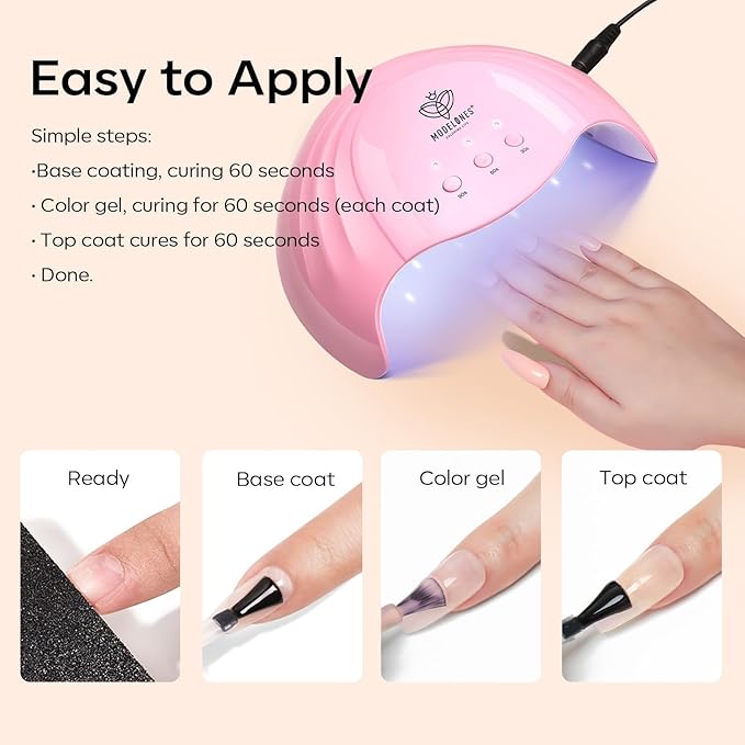 modelones Nude Gel Nail Polish, 1 Pcs 15 ML Nude Neutral Color Soak Off LED Skin Tones Nail Gel Polish Manicure Home DIY Nail Art Gift for Women Holidays