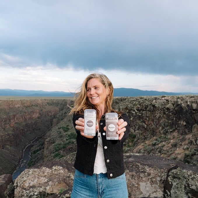 HUMBLE BRANDS Aluminum-Free Deodorant, Vegan and Cruelty- free, Formulated for Sensitive Skin, Patchouli & Copal, 2.5 Ounce (Pack of 1)